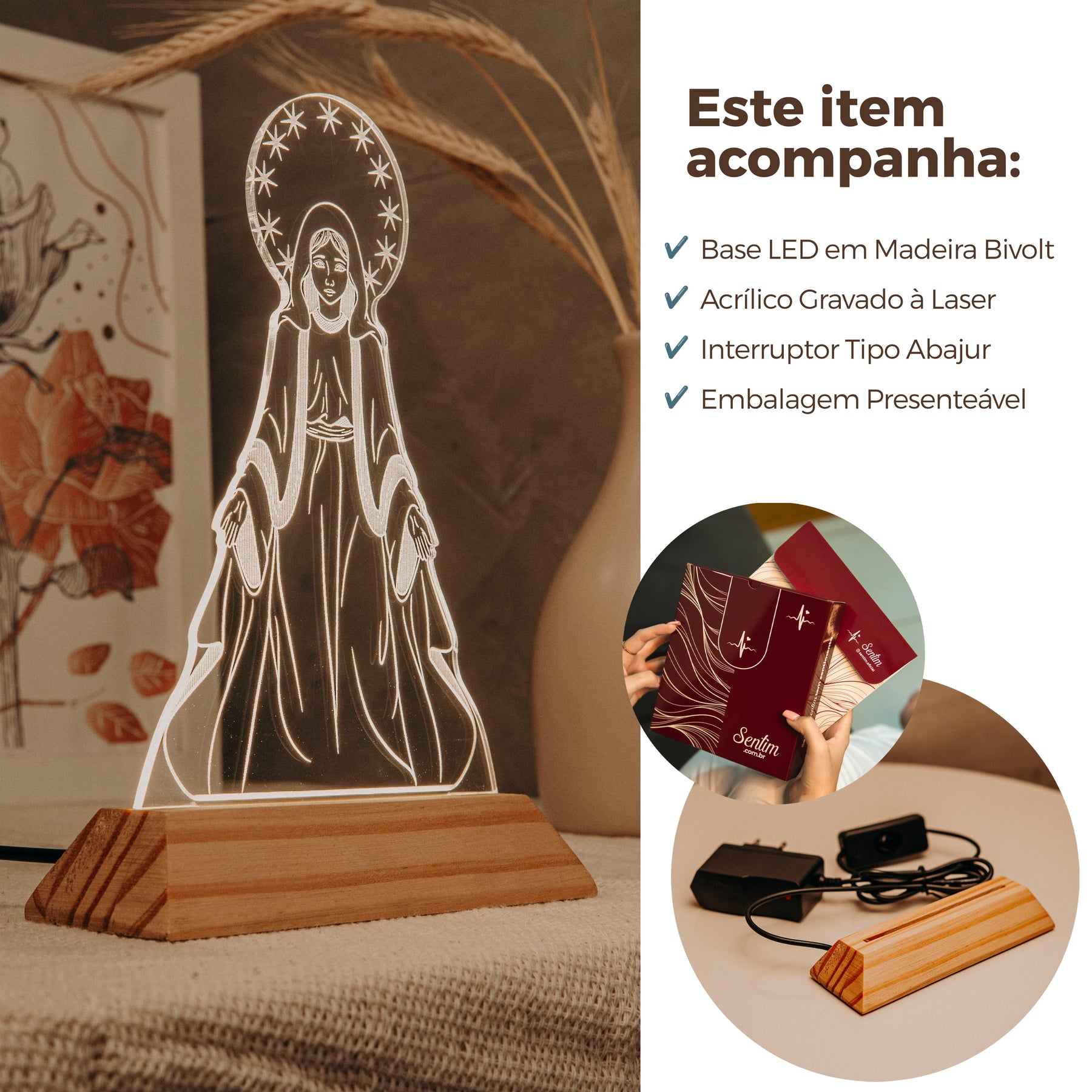 Luminária Nossa Senhora das Graças