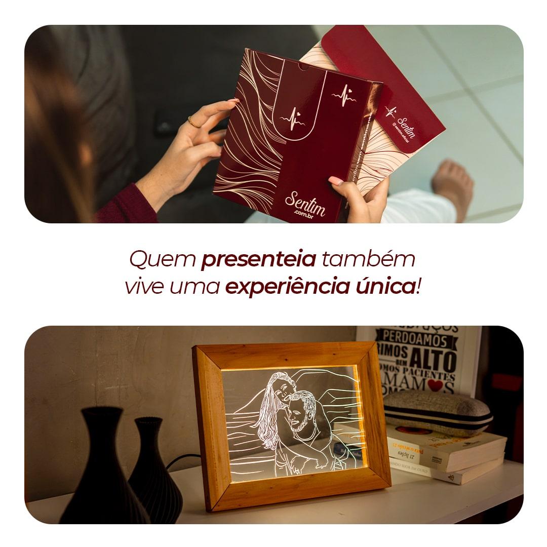 Porta Retrato Iluminado - Personalizado com Foto