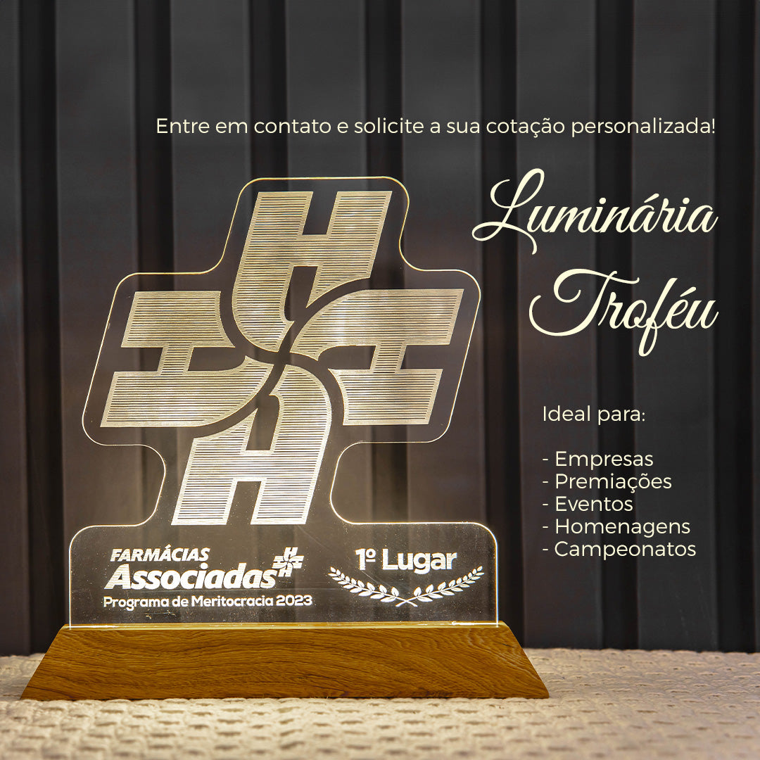 Luminária Troféu Iluminado