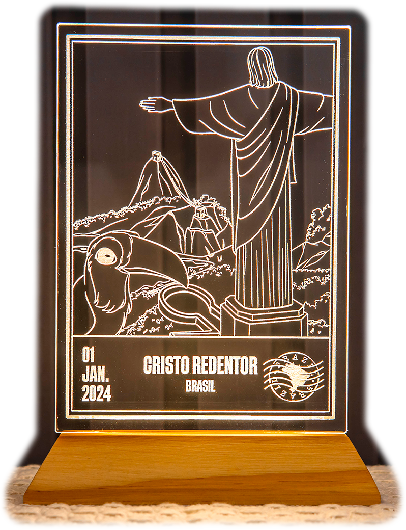 Luminária Cristo Redentor Brasil