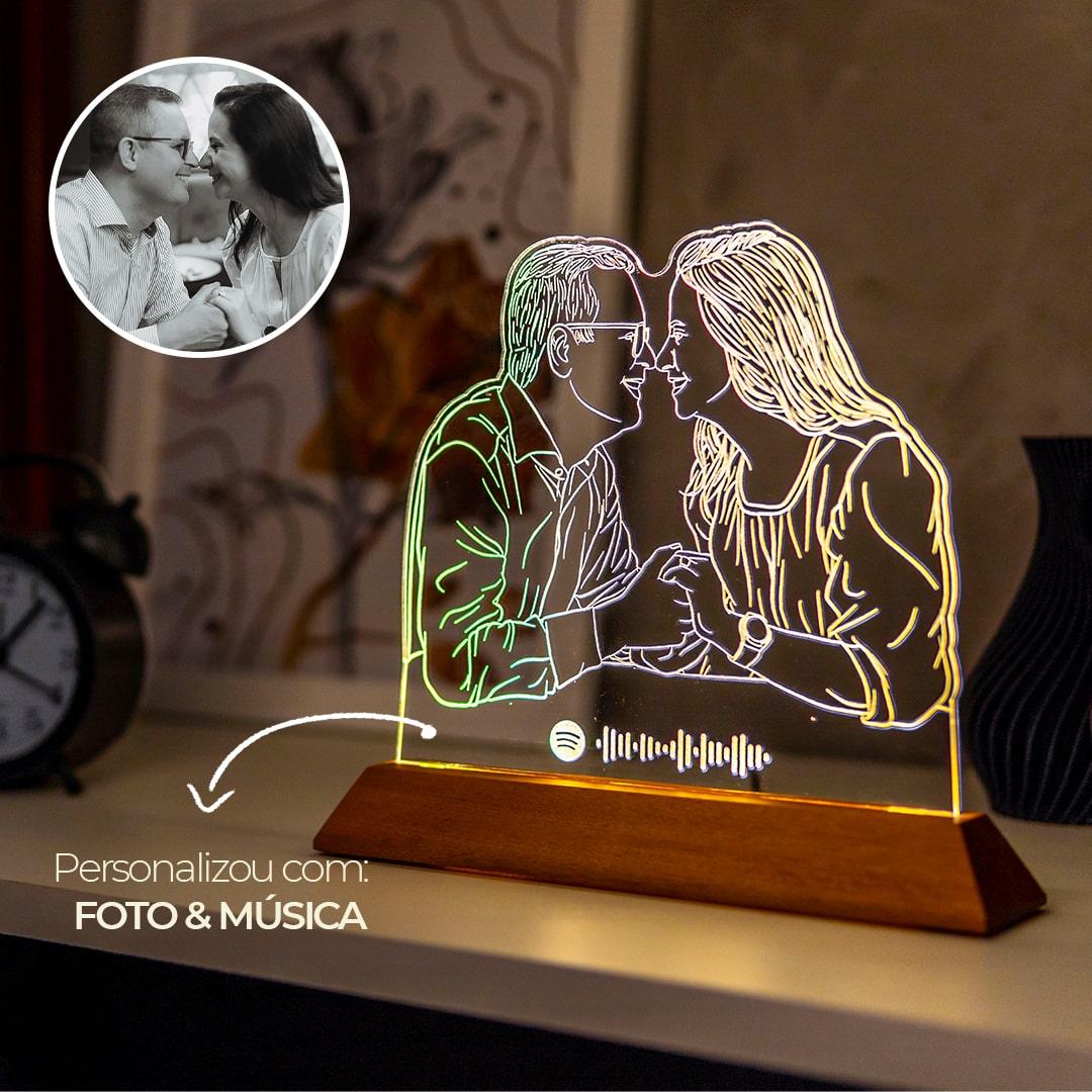 Luminária Personalizada Com Foto