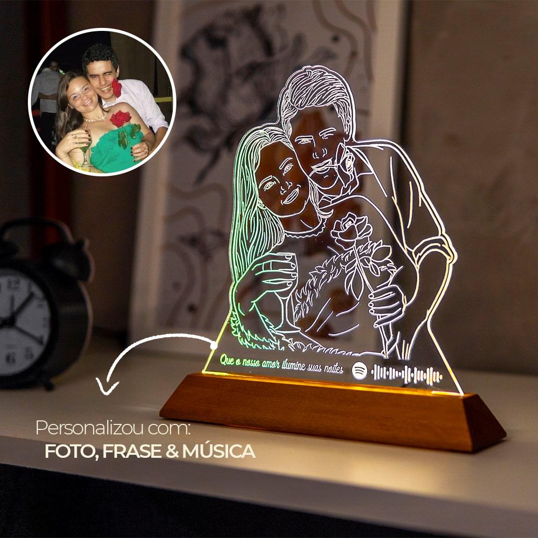 Luminária Personalizada Com Foto