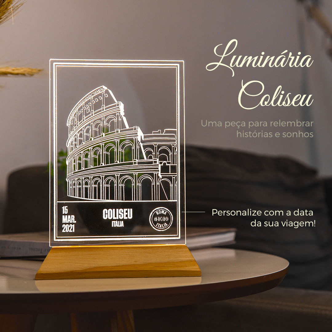 Luminária Coliseu Itália