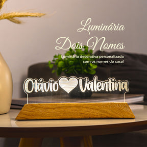 Luminária Dois Nomes