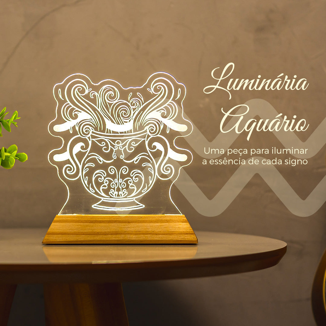 Luminária Signos Aquário