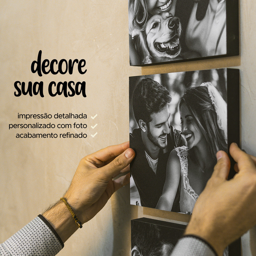 Kit 9 Quadros - Personalizados com Foto