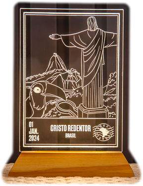 Luminária Cristo Redentor Brasil