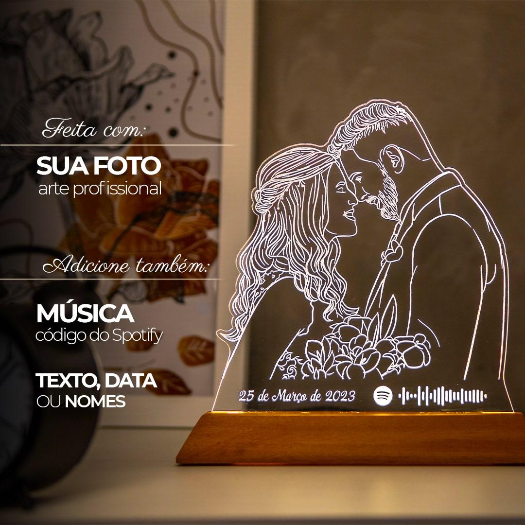 Luminária Personalizada Com Foto